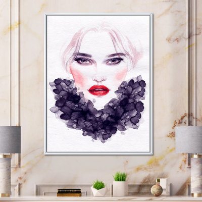 «Mauve encre mauve», reproduction d'art sur toile glam