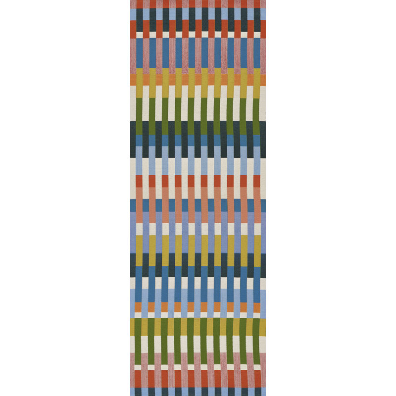 Icon Striped Indoor Outdoor Multi Rug, Runner 2'8" x 8'