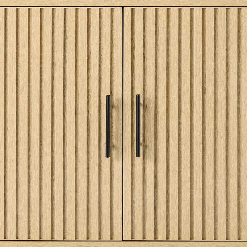 2-Door Storage Cabinet, Oak