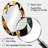 Black Yellow Fragmentation Abstract Shapes III - Abstract Oval Decorative Mirror On Metal-909120310