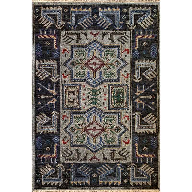 SHIRVAN GRAY, Rectangle 2' x 3'