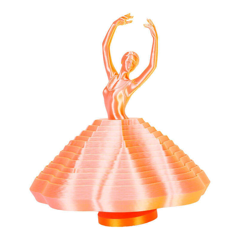 Sculpture 3D rotative pour bureau à domicile avec ballerine rotative