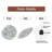Winter-Clock-Face-With-Ornaments Art - 12'' Modern Glass Wall Clock