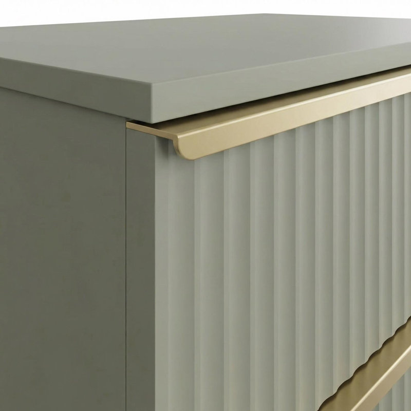 Solid Wood 104 cm W Chest of 8 Drawers