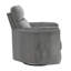 Fauteuil inclinable oscillant gris anthracite en chenille avec pivot-841905618