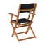Chaise de patio pliante en acacia Zane