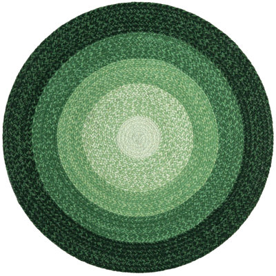  Ombre Hand Braided Wool Rug