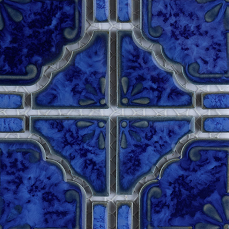 Carreau de mosaïque en porcelaine de taille aléatoire Hudson Moonbeam