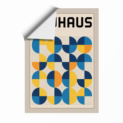 Bauhaus Study Geometric - Framed Print