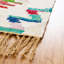 Tapis abstrait en coton fait à la main-69592587
