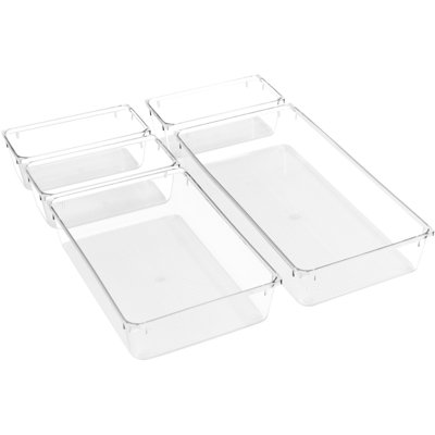 Sorbus 5-Piece Bathroom Vanity Drawer Organizer Set