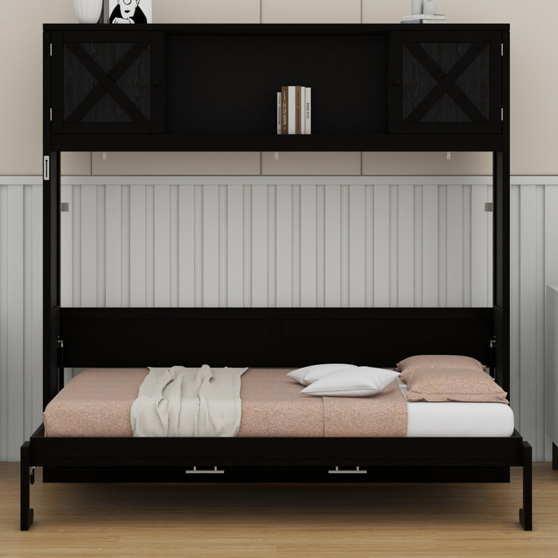 Lit escamotable avec armoires de rangement