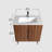 30" Striped Walnut Bathroom Vanity