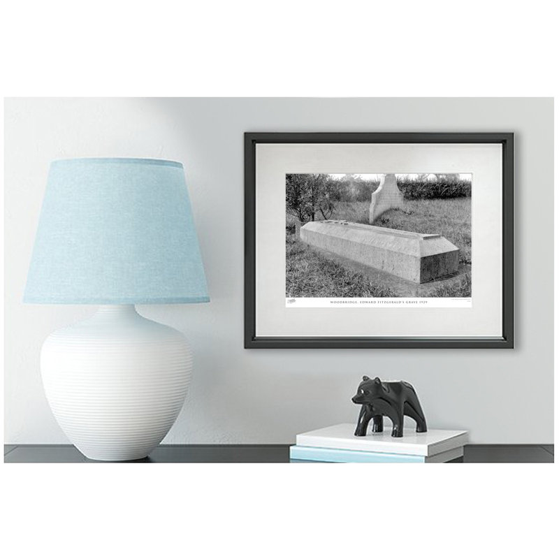 Woodbridge, Edward Fitzgerald's Grave 1929 by Francis Frith - Single Picture Frame Print, 40cm H x 50cm W x 2.3cm D