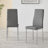 Lenworth Modern Chrome Metal and Glass Dining Table Set with 6 Luxury Faux Leather Dining Chairs-651659683