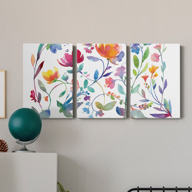 Sweet Emotion I - Toile tendue avec châssis de qualité supérieure - Prêt à être accroché, H 12 po x l 24 po x P 1 po
