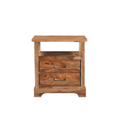 Table de chevet en bois massif Chaliyah