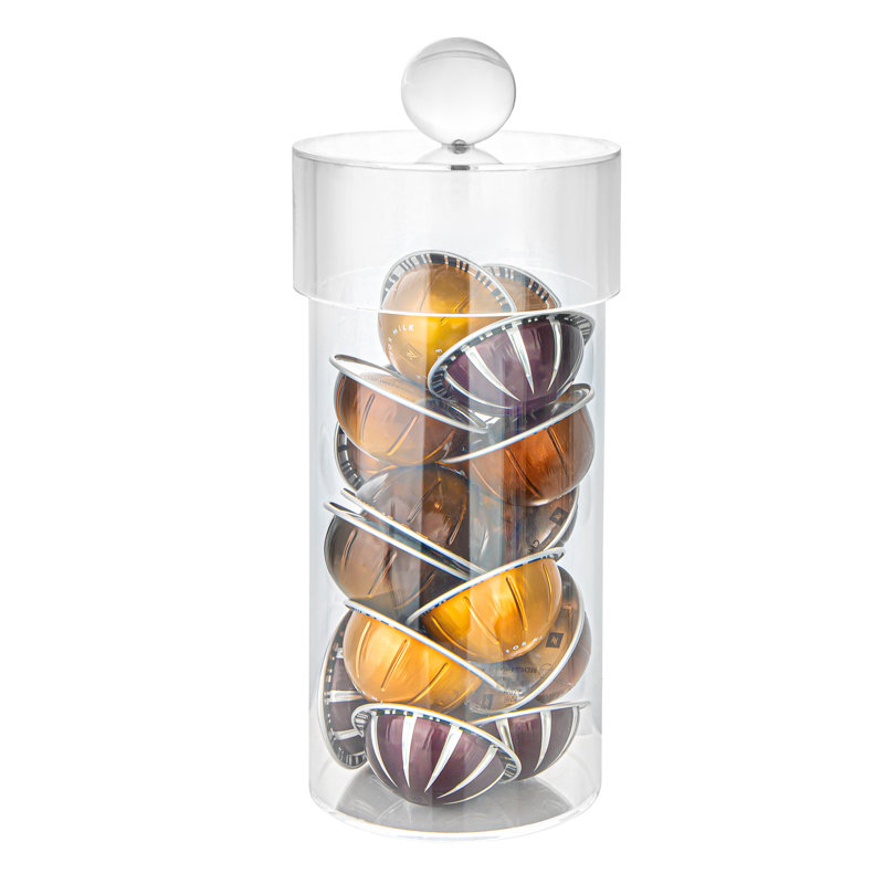 Acrylic Canister With Ball Knob, Available In 3 Sizes