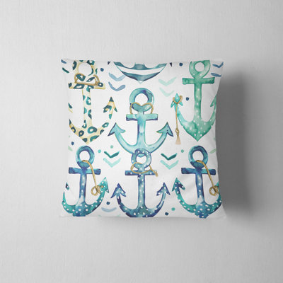 Housse de coussin Anchors Seafoam Soiree