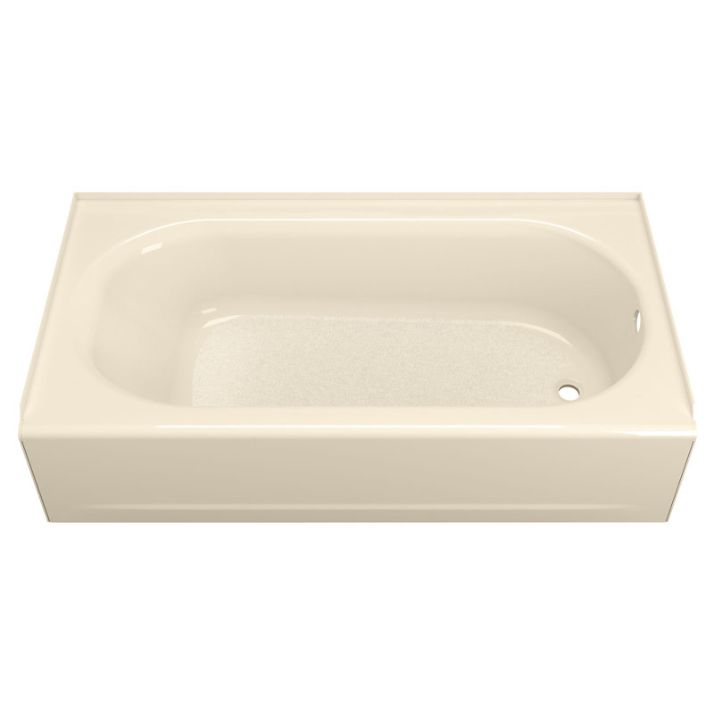 Princeton 60'' x 34'' Soaking Americast Bathtub, Bone, Right