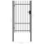 Barrière en métal noir Levacy-73102125