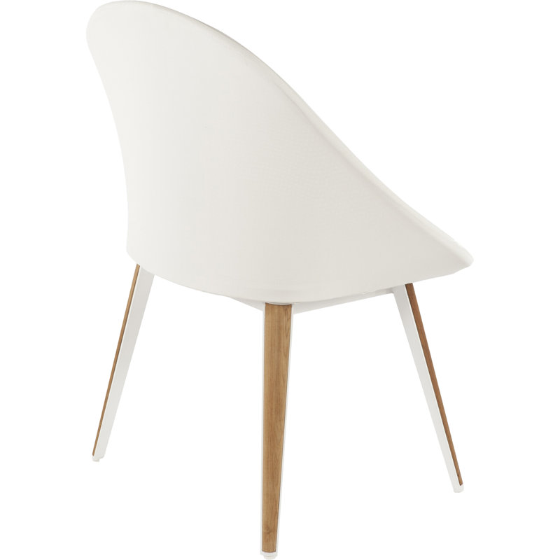 Chaise de patio avec coussin utrecht teck
