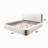 Sandro White Boucle & Walnut Finish