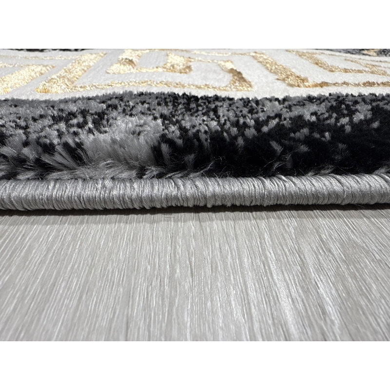 Abstract Flow Tabernash Rug Contemporary Modern Carpet For Living Room, Rectangle 9'2" x 12'6"