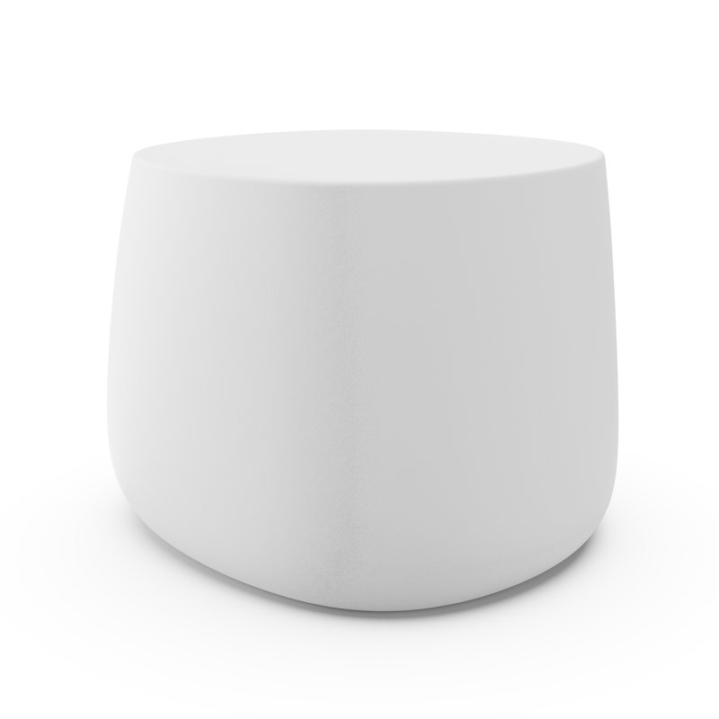 Stone Low Table, White