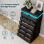Commode 7 tiroirs H 51,3 po avec lumières DEL et station de charge-1212473380