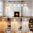 62'' Round Glass Shade Floor Lamp