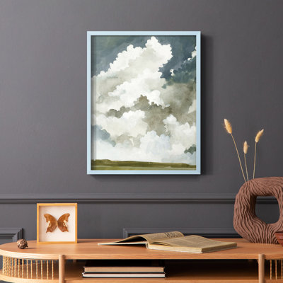 «Vast Neutral Sky I», reproduction encadrée - bois massif