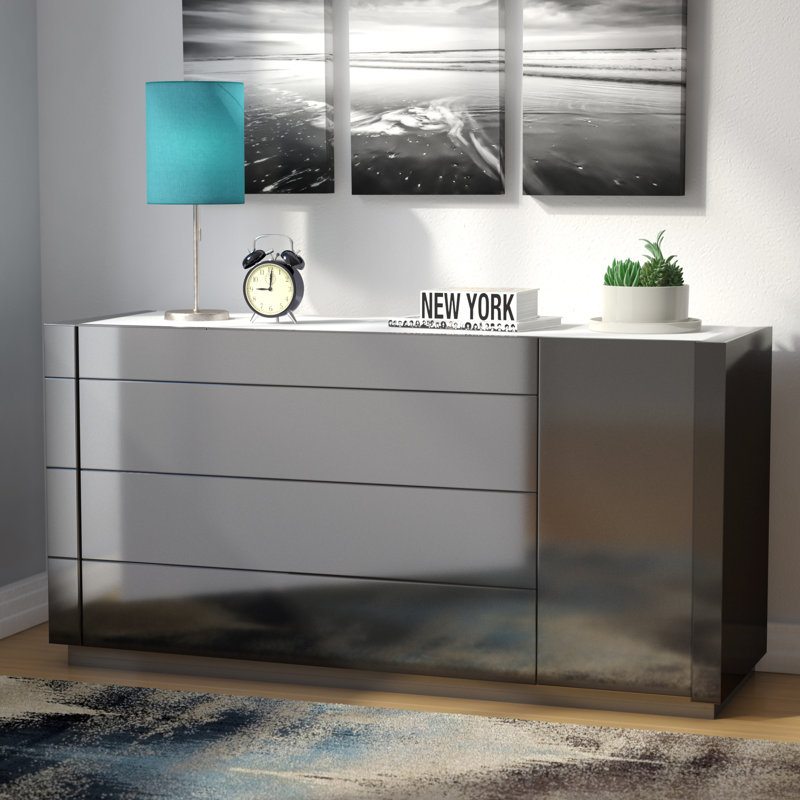 Aimee-Rose 55.1'' W 4 - Drawer Dresser