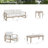 Hamarto 5 Pieces Aluminum Patio Conversation Sofa Seating Group With Cushions For 5 Person
