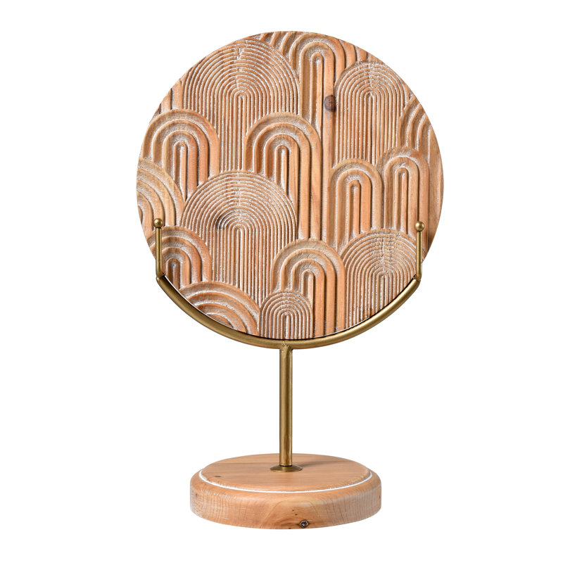 Grand objet sculpté Lambert - naturel, H 15 po x l 9,5 po x P 6 po