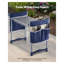 Garden Kneeler et siège avec pochettes à outils, banc pliant en acier avec coussin en EVA de 11 po de largeur, argent
