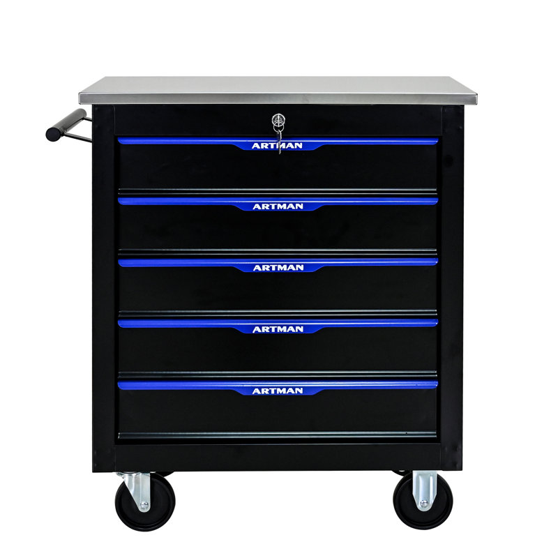 MULTIFUNCTIONAL TOOL CART WITH WHEELS-BLACK&BLUE