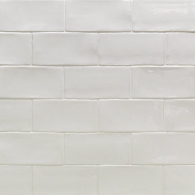 Barcelona 3x6 Blanco Polished Ceramic Subway Wall Tile (5.38 Sq. Ft. / Case)