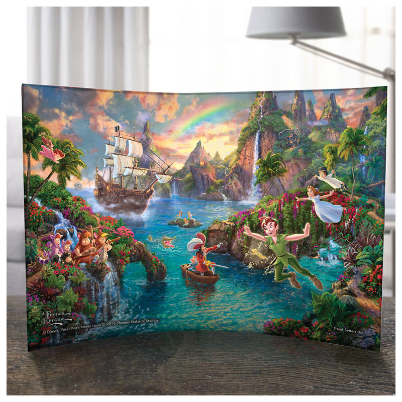 Imprimé acrylique incurvé Disney Peter Pan (Neverland)