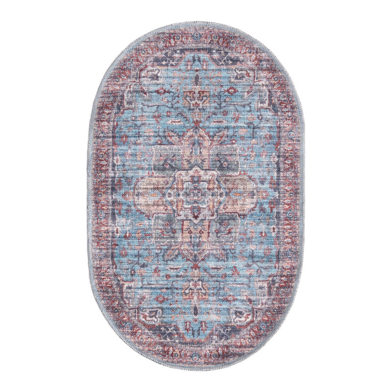 Heffington Oriental Indoor Rug, Oval 2' x 3'1"