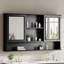 Armoire de toilette murale à miroir-1315033538