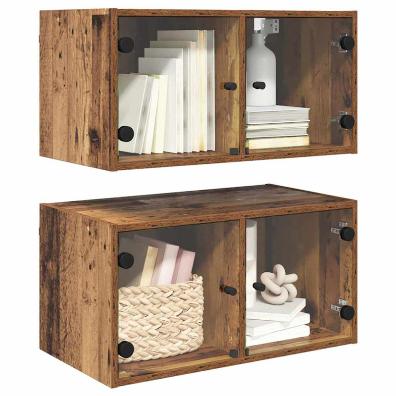 Wall Bathroom Cabinet, Old Wood