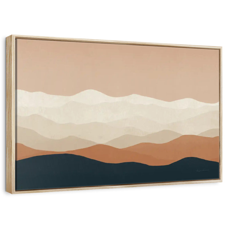 Mojave II, Cadre flottant en bois naturel, 37 po x 25 po