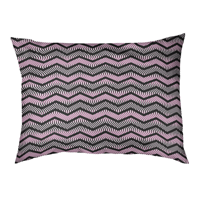 Coussin pour chien Chelan, Petit (l 28 po x P 6 po x H 18 po), Noir/rose