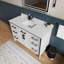 48 po W Blanc, meuble-lavabo avec comptoir en marbre, robinet inclus et miroir 34 - Teinté pour une surface de service prolongée, durable-1515948684
