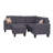 Upholstered L-Shaped Sectional Left Hand Facing-25657825