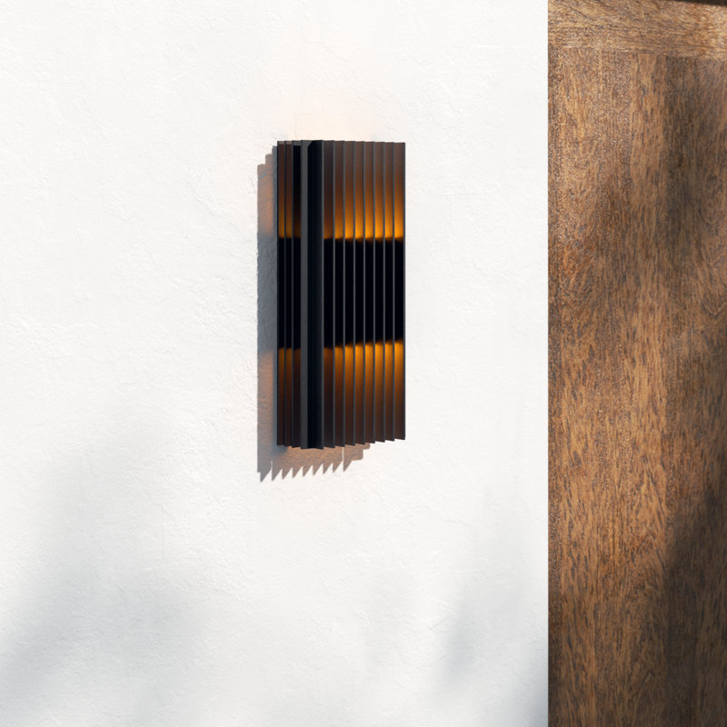 Canela Aluminum LED Wall Light, 14" H x 6.25" W x 2.5" D