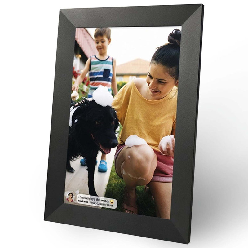 10.1 In. Smart Wifi Digital Photo Frame 1280 X 800 Ips Lcd Touch Screen, Auto-rotate, 32 Gb Storage