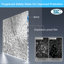 Porte de douche pivotante 34 po x 72 po - Cadre en aluminium noir mat, demi-cadre, verre trempé de 1/4 po avec film antidéflagrant