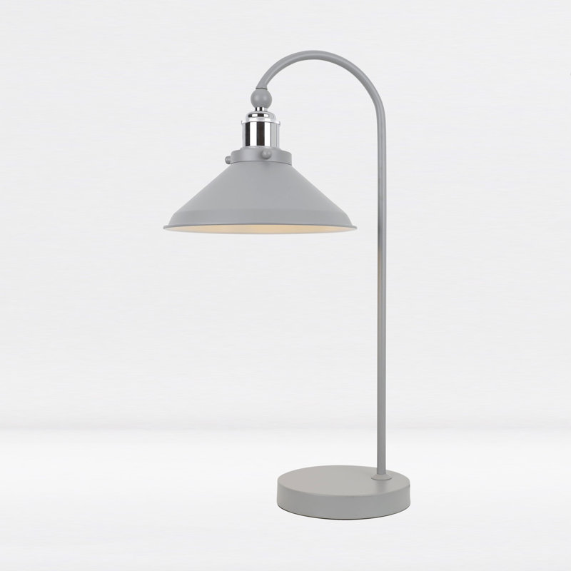 Gwenno Glass Table Lamp, Grey, Grey
